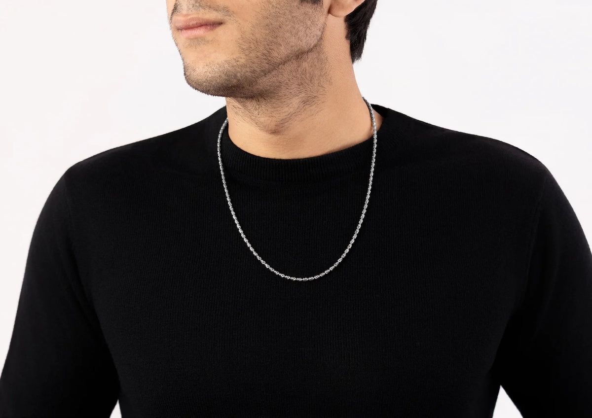 Prism Silver Chain For Men By Orionz Jewels
