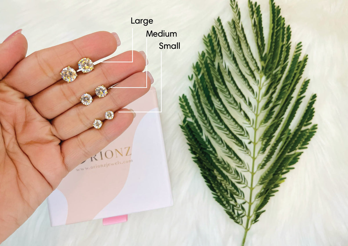 Round Ear Studs For Women
