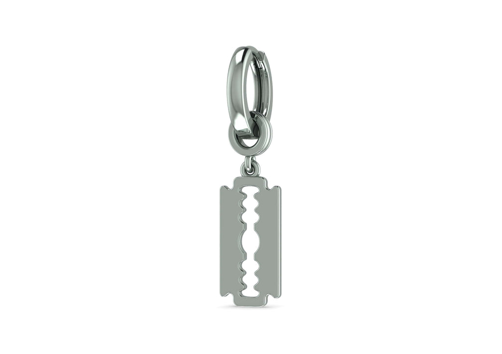 Razor Blade Drop Earring For Men By Orionz Jewels