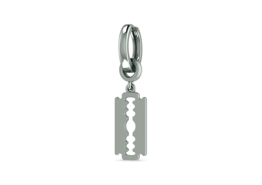 Razor Blade Drop Earring For Men By Orionz Jewels