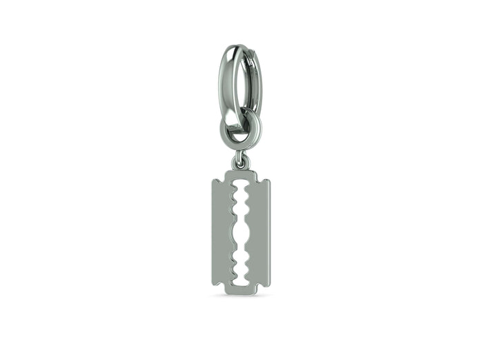 Razor Blade Drop Earring For Men By Orionz Jewels
