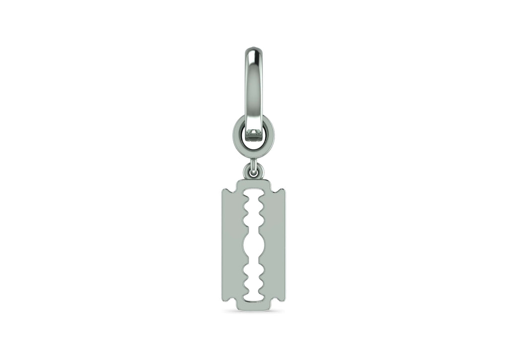 Razor Blade Drop Earring for Men By Orionz Jewels