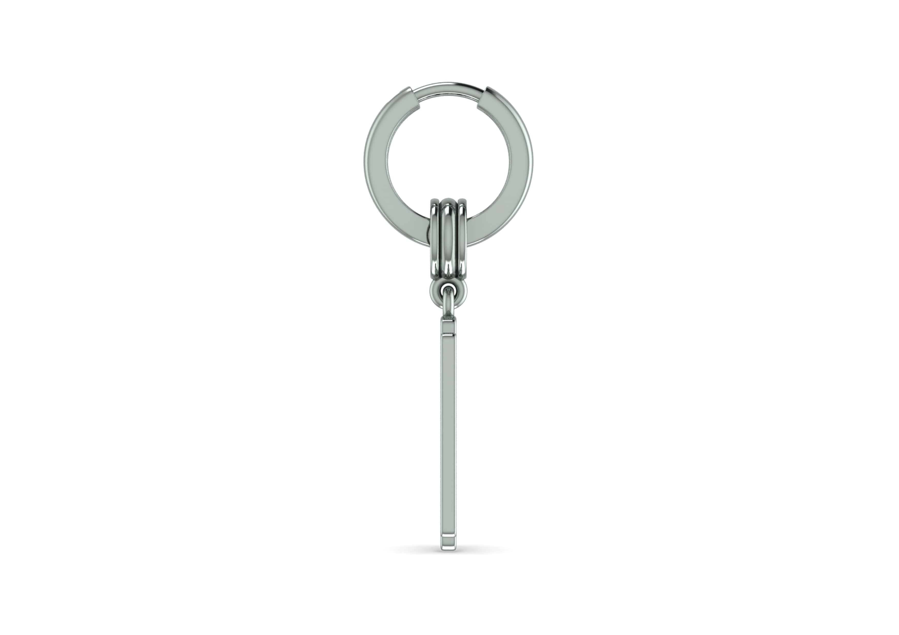 Razor Blade Drop Earring For Men By Orionz Jewels