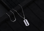 Razor Blade Pendant For Men By Orionz Jewels