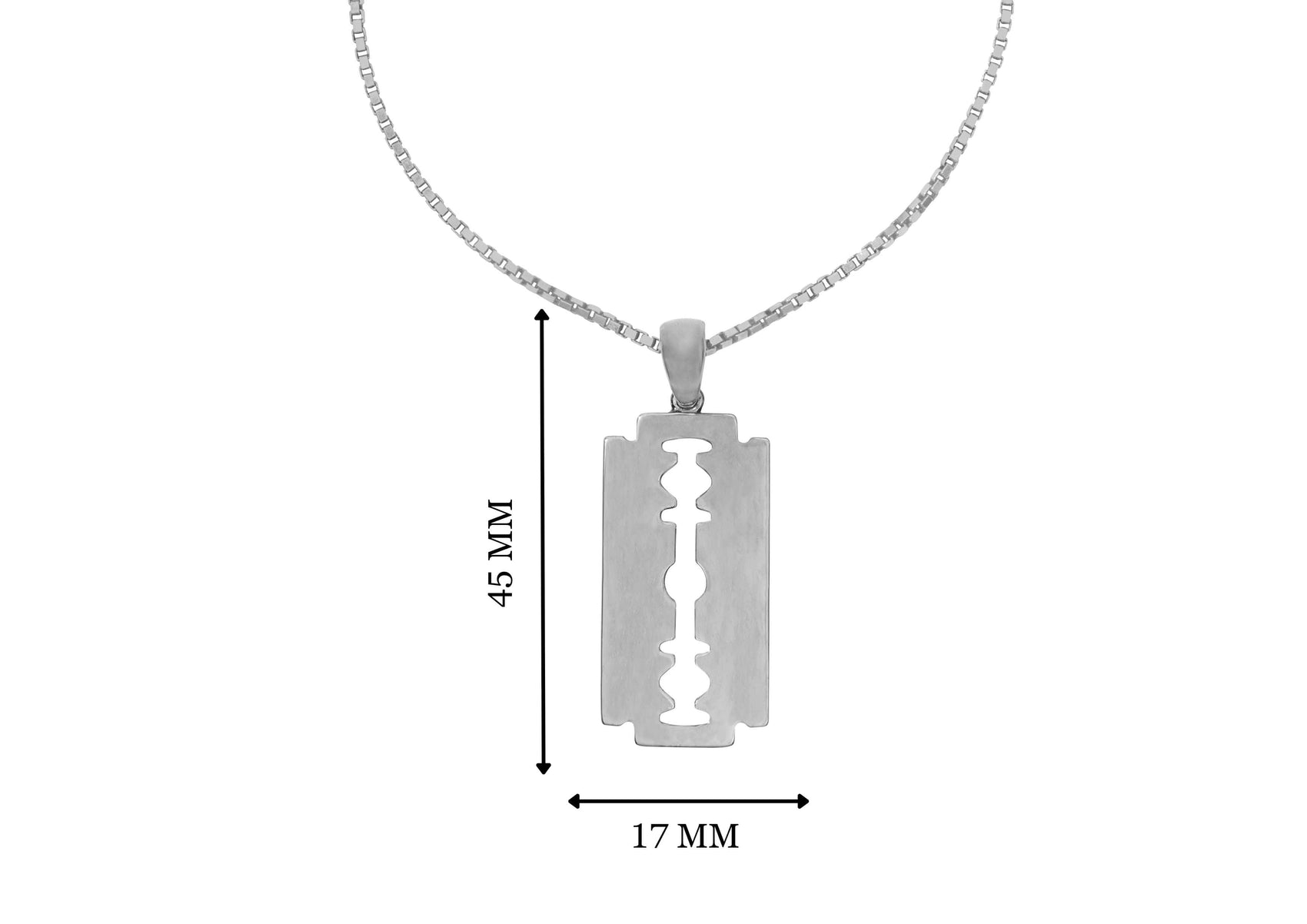 Razor Blade Pendant For Men By Orionz Jewels