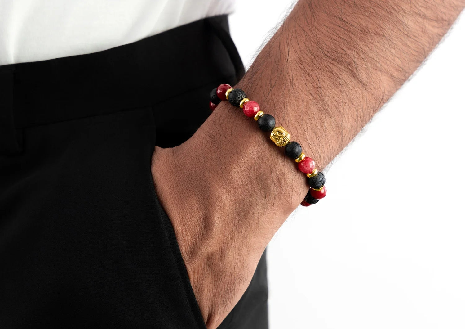 Red Jasper Lava Energy Bracelet