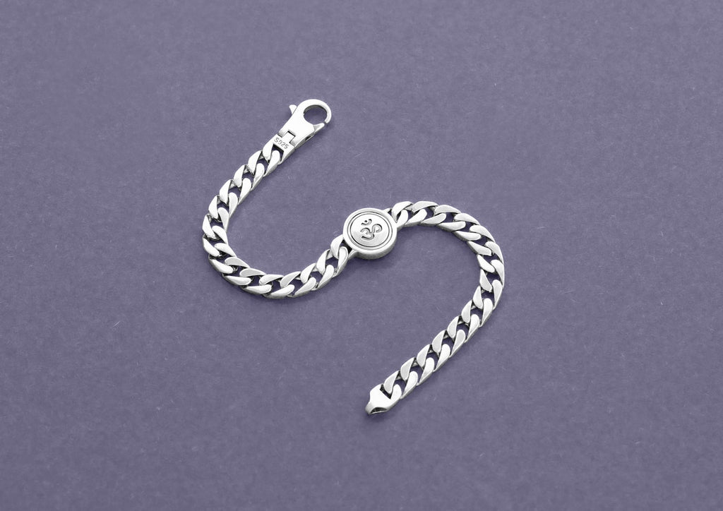 Revolving Luxe Om Bracelet For Gents By Orionz Jewels