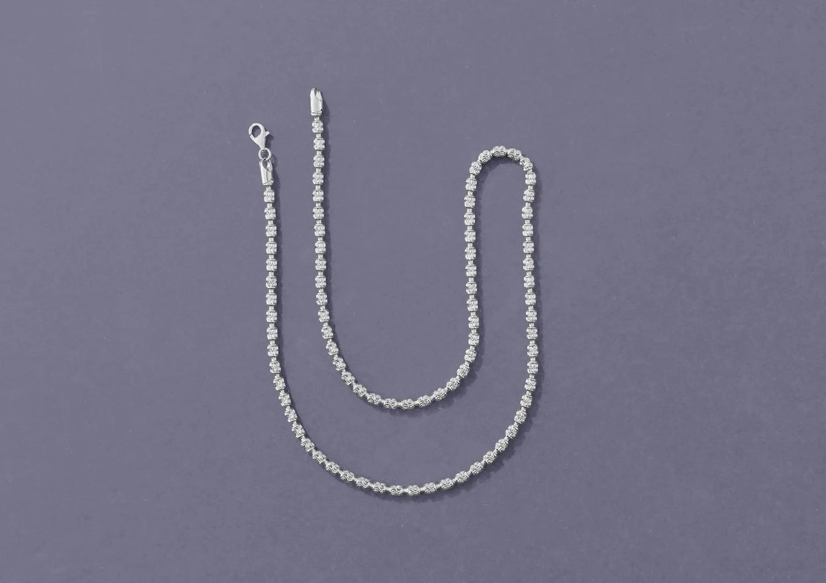 Ripple Silver Chain For Men By Orionz Jewels