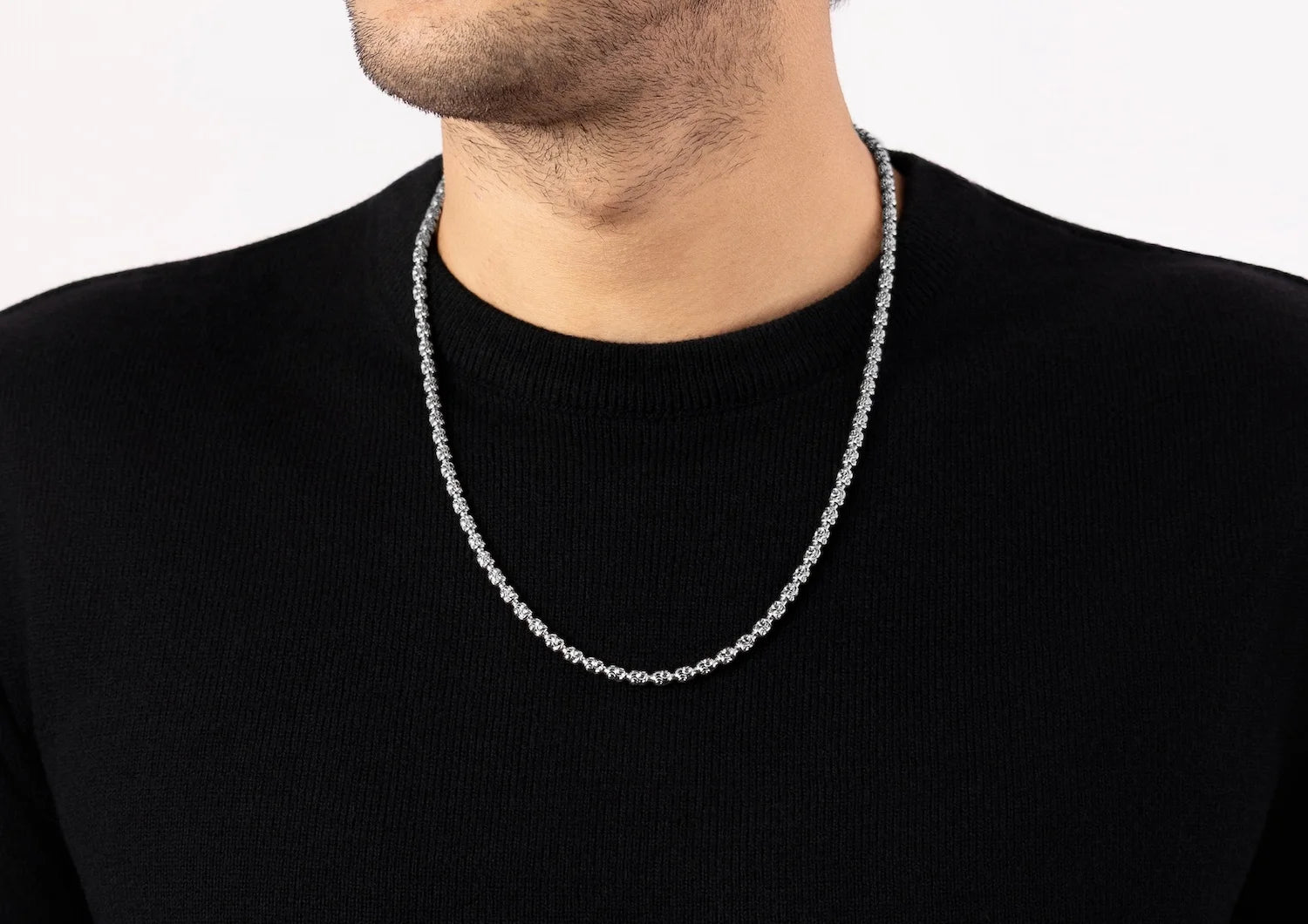 Ripple Silver Chain For Men By Orionz Jewels