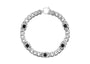 Royal Crest Bracelet For Men In Black Stone