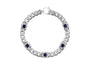 Royal Crest Bracelet For Men In Blue Stone