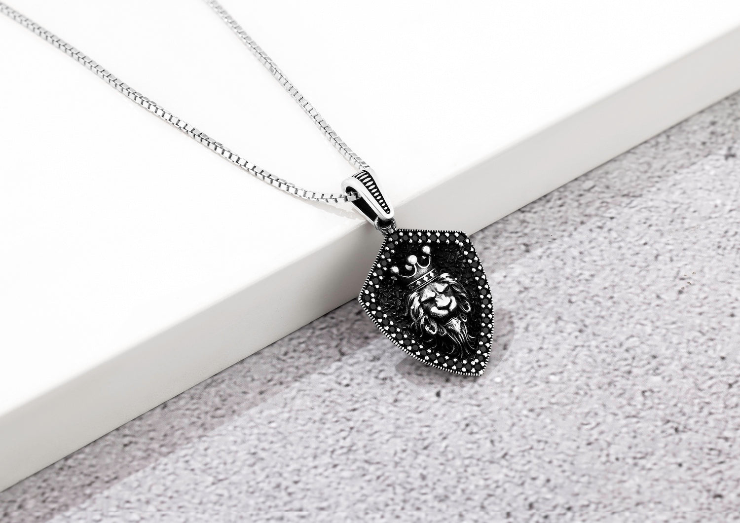 Royal Guardian Lion Shield Pendant And Locket For Men By Orionz Jewels