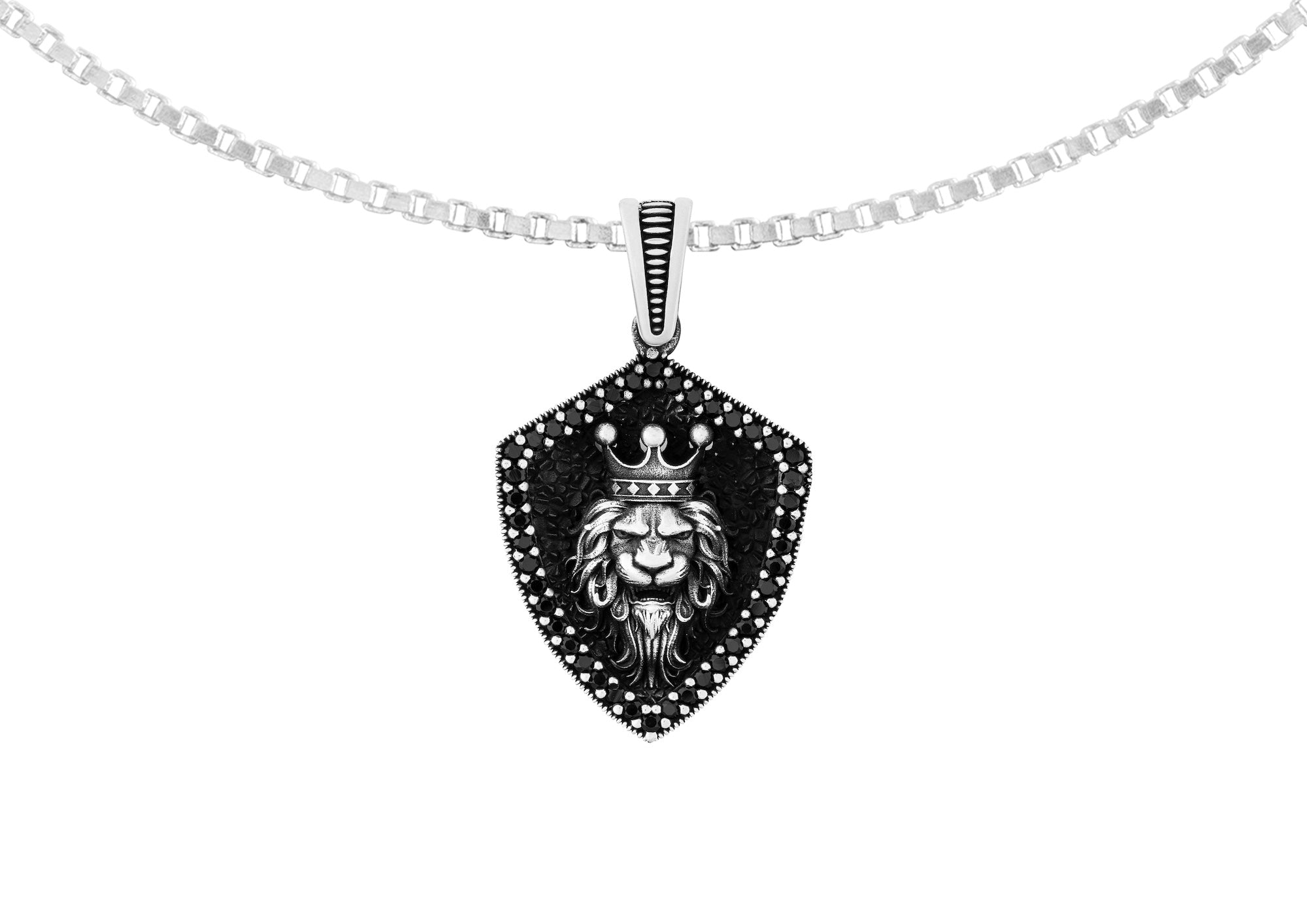 Royal Guardian Lion Shield Pendant And Locket For Men By Orionz Jewels