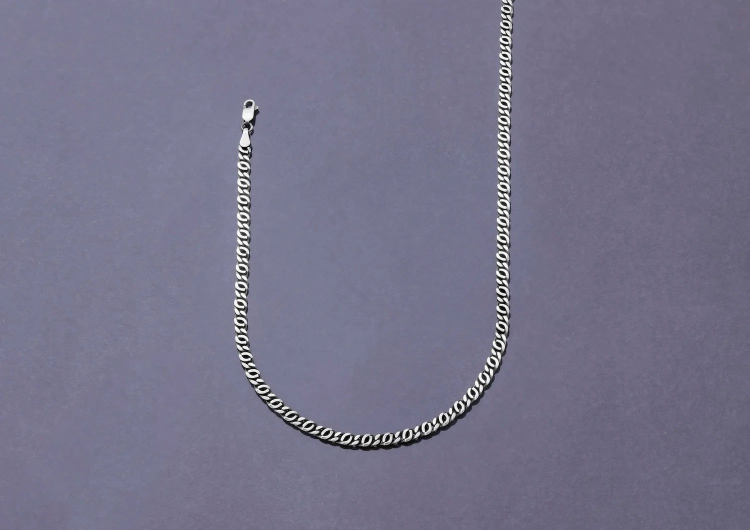 Shadow Link Silver Chain For Men By Orionz Jewels