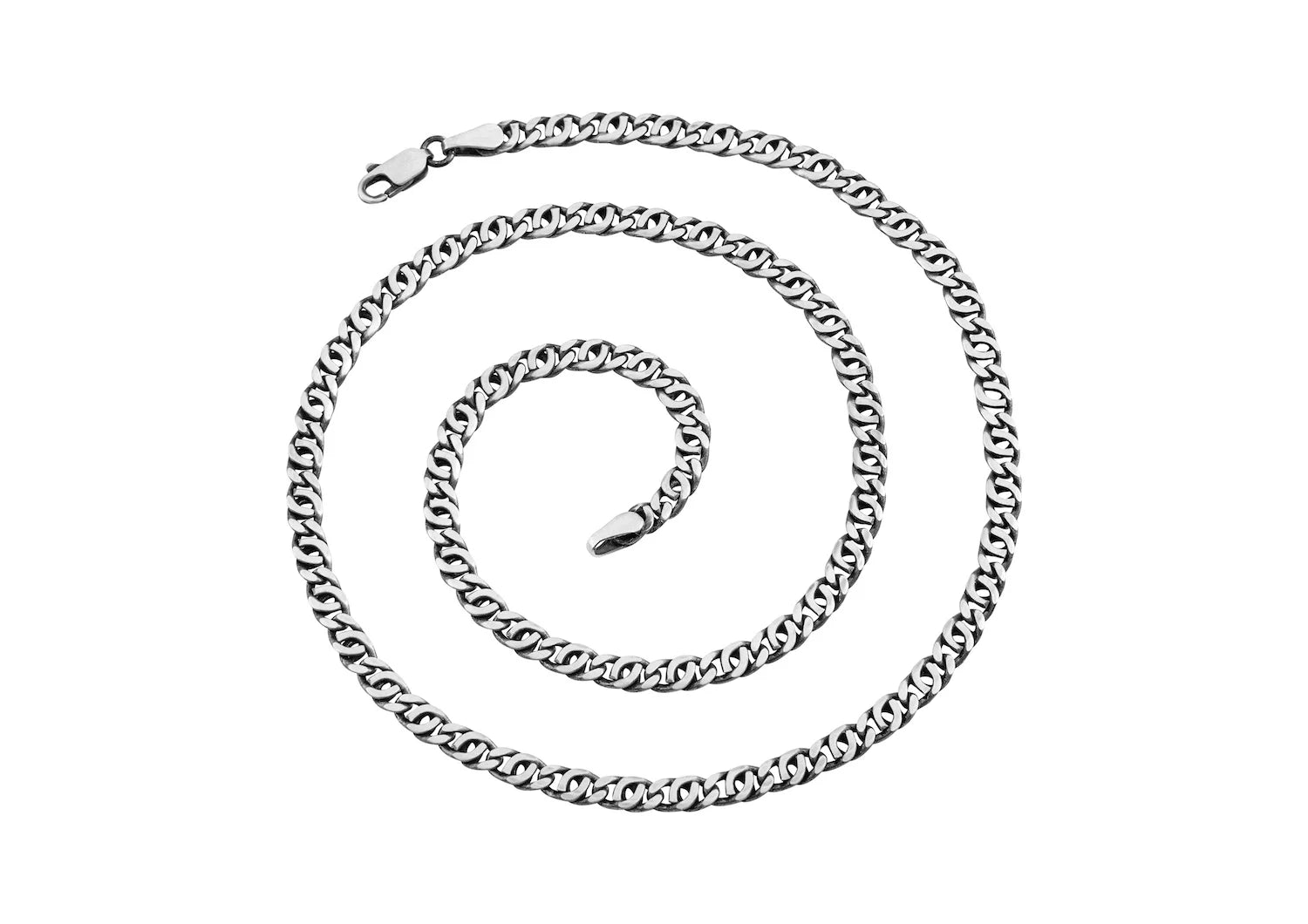 Shadow Link Silver Chain For Men By Orionz Jewels