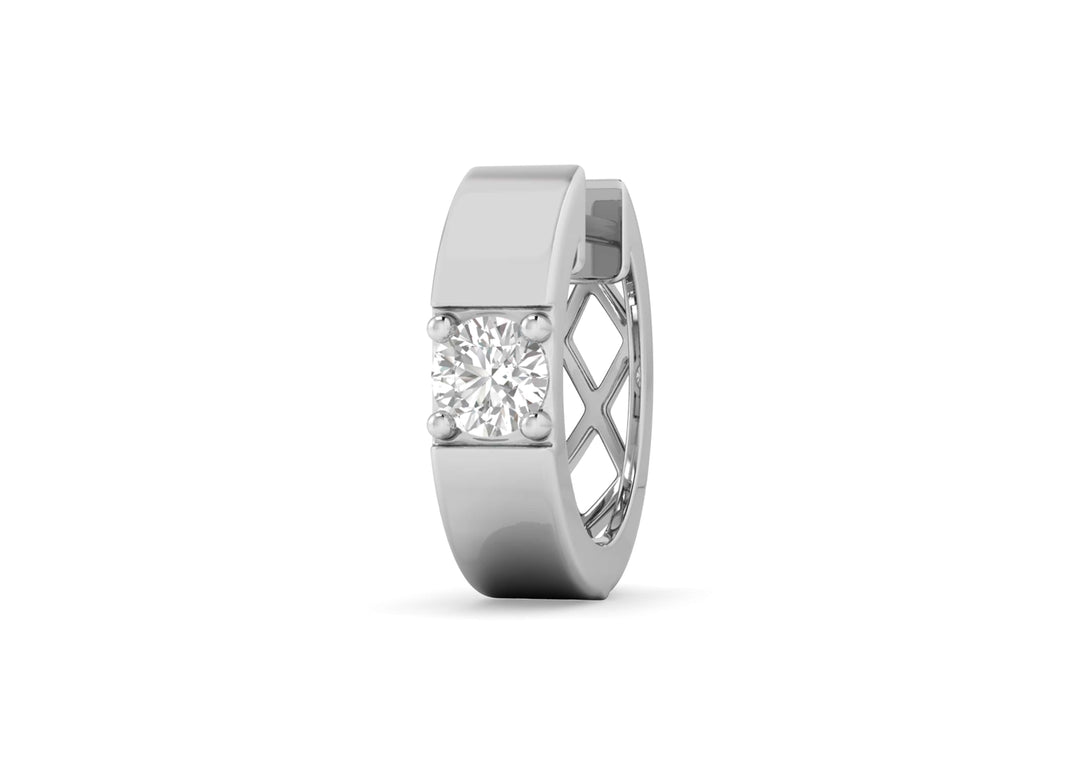 Round Solitaire Bali for Men Gold