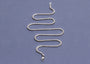 Sleek Ripple Silver Box Chain For Men By Orionz Jewels