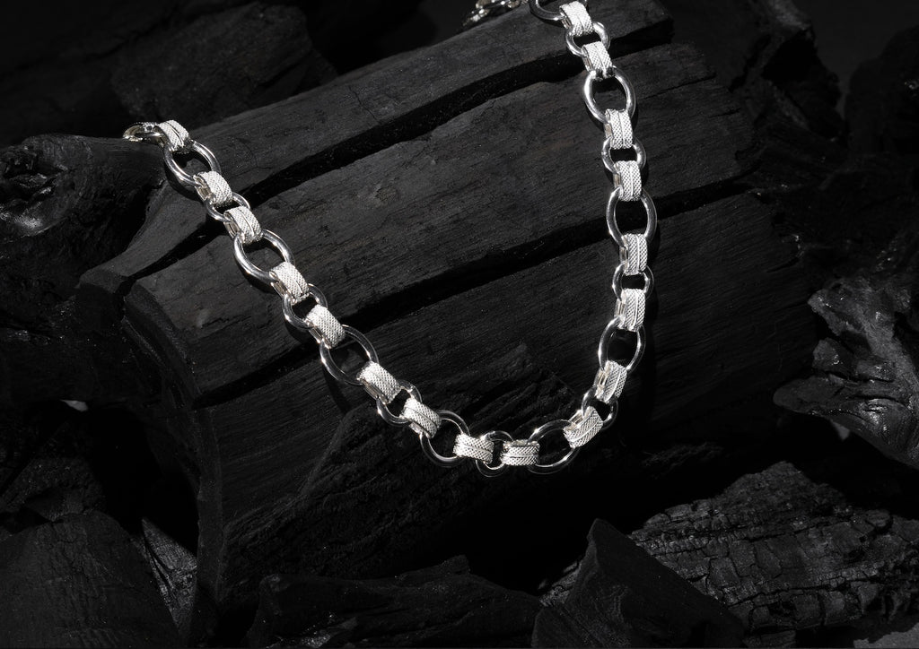 Solid Weave Cable Link Chain For Men By Orionz Jewels