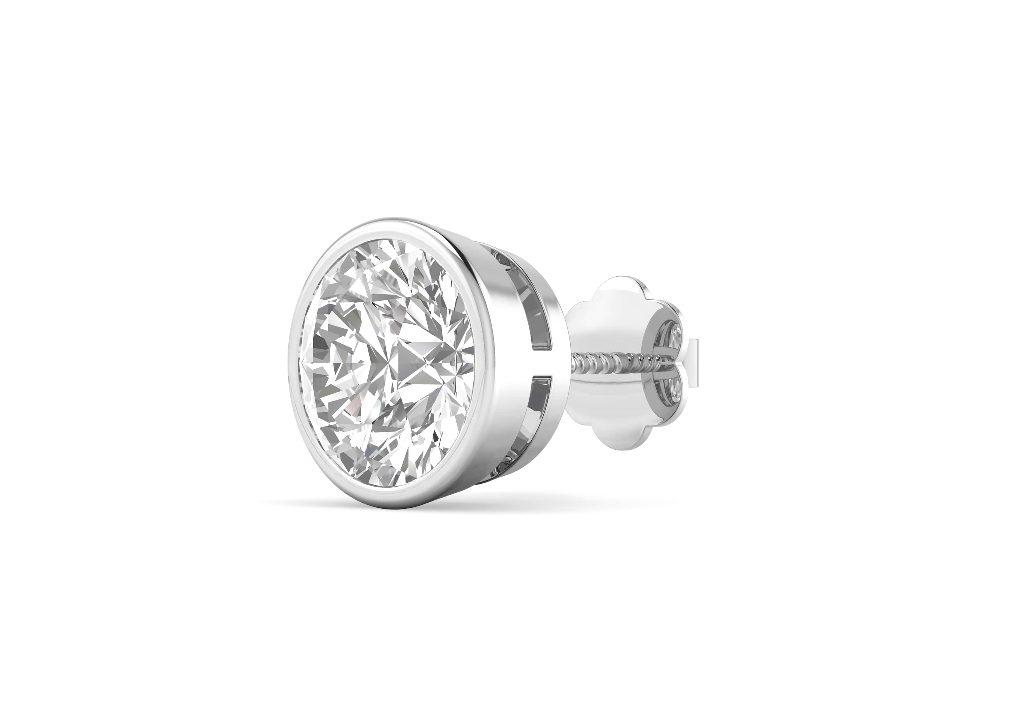 Platinum ear stud for mens 2025