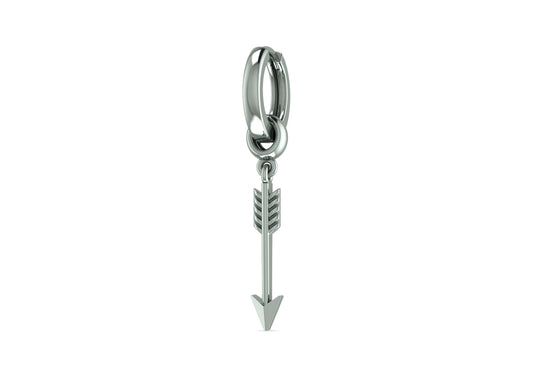 Swift Arrow Dangle Earring For Men By Orionz Jewels