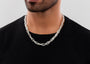 Textured Dual Link 925 Silver Chain For Men By Orionz Jewels