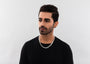 Textured Dual Link 925 Silver Chain For Men By Orionz Jewels