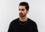 The Modern Monk Oxidised Silver Chain For Men By Orionz Jewels