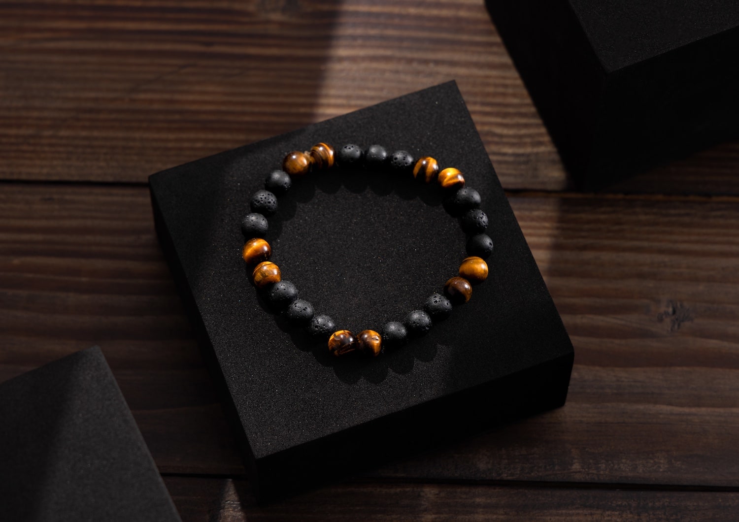 Tiger’s Eye Lava Stone Protection Bracelet Orionz Jewels