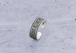 Tribal Carved Ring In Oxidised Silver By Orionz Jewels