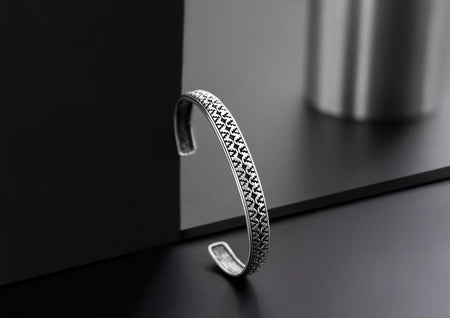 Trident Edge Cuff Bracelet For Men By Orionz Jewels