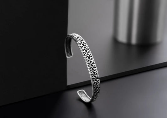 Trident Edge Cuff Bracelet For Men By Orionz Jewels