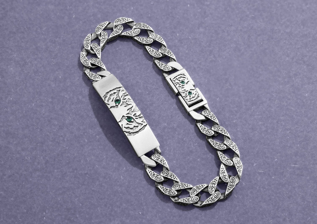 Twin Tigers Cuban Bracelet By Orionz Jewels
