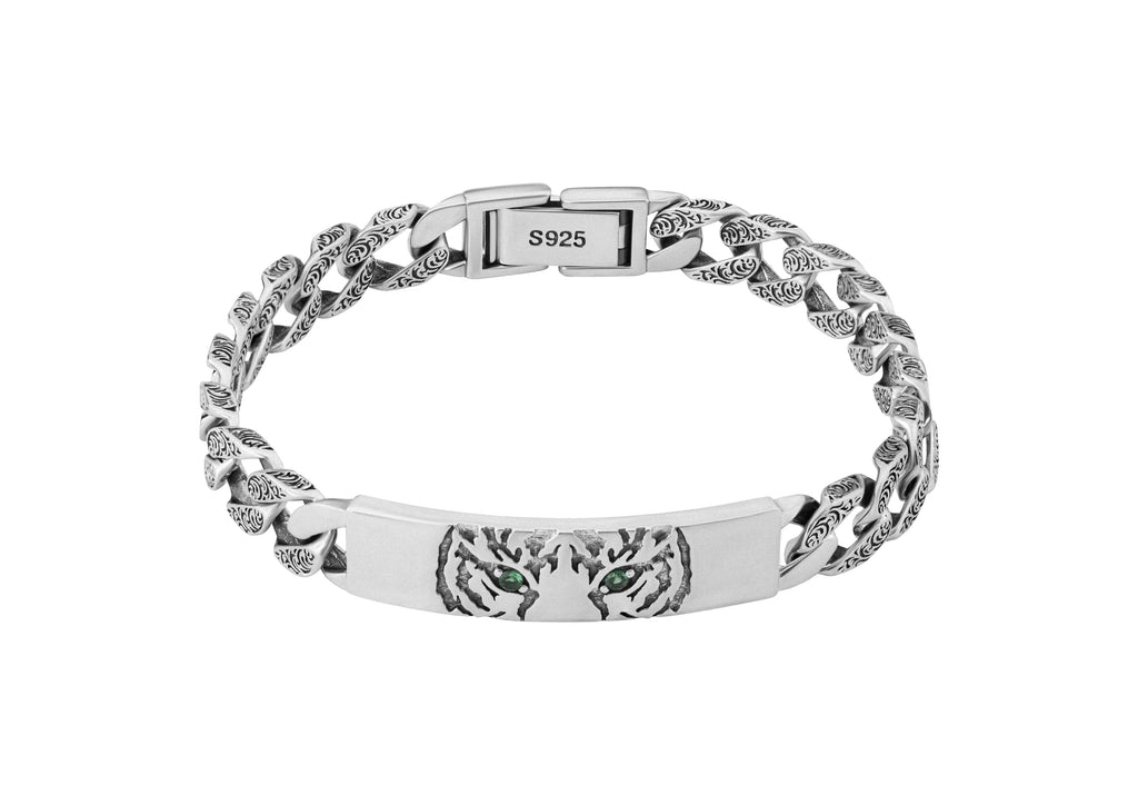 Twin Tigers Cuban Bracelet By Orionz Jewels