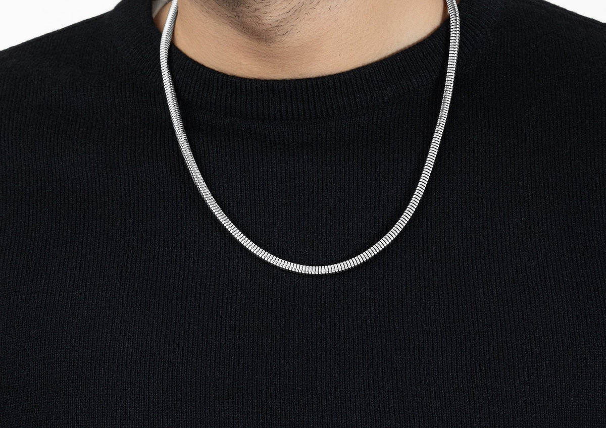 Viper Coil Neck Chain For Men By Orionz Jewels