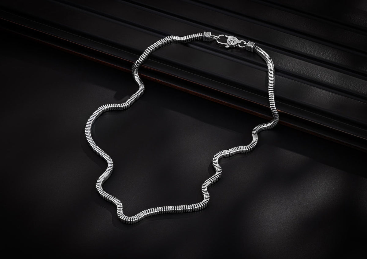 Viper Coil Neck Chain For Men By Orionz Jewels