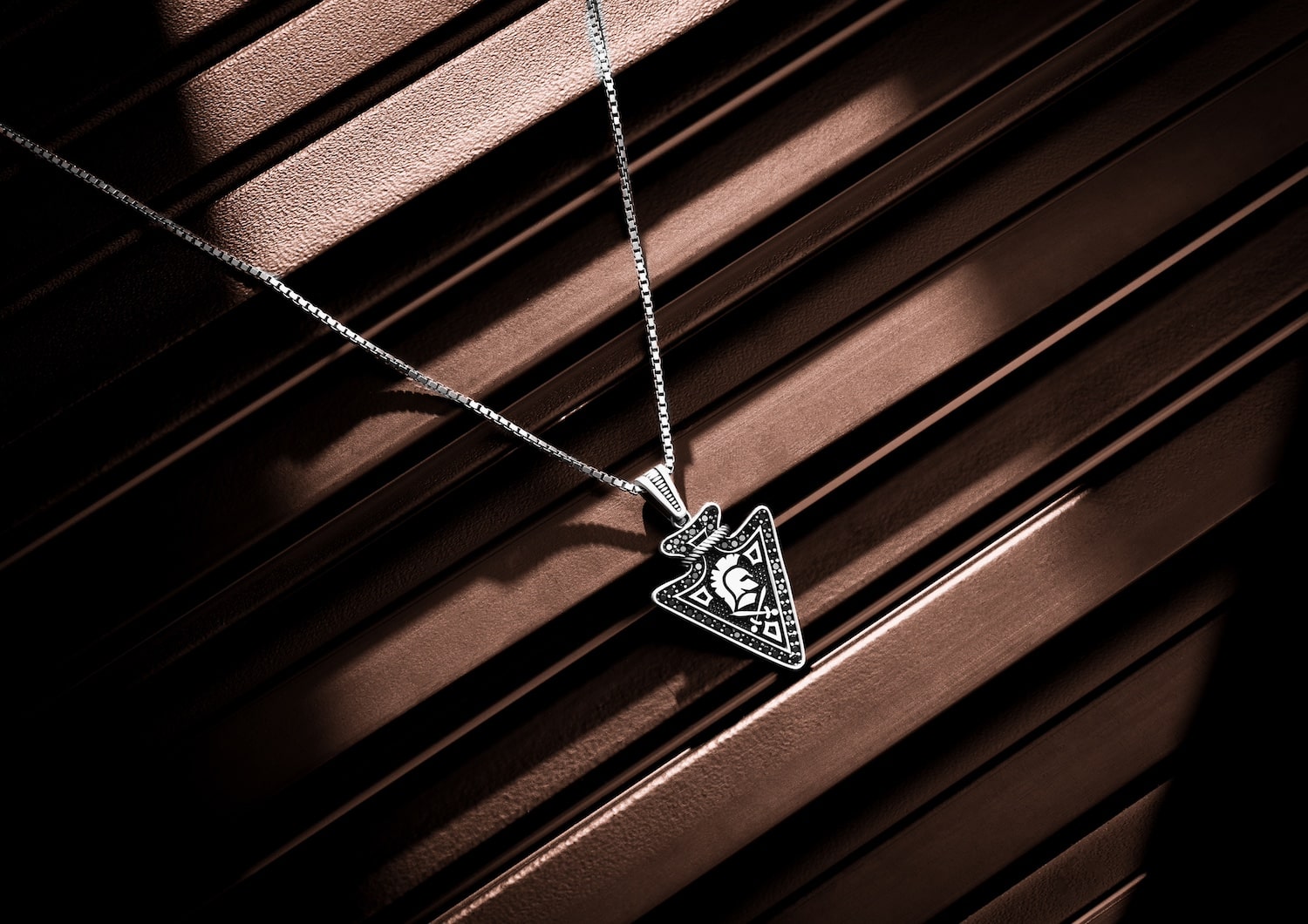 Warrior Crest Pendant For Men By Orionz Jewels