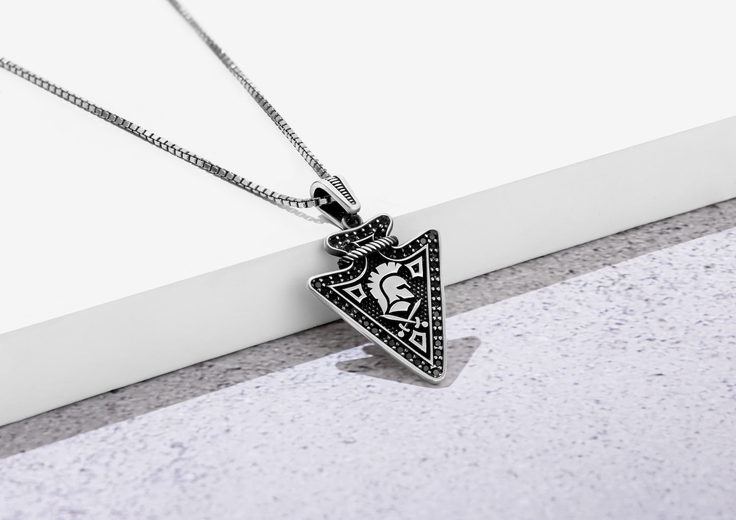 Warrior Crest Pendant For Men By Orionz Jewels