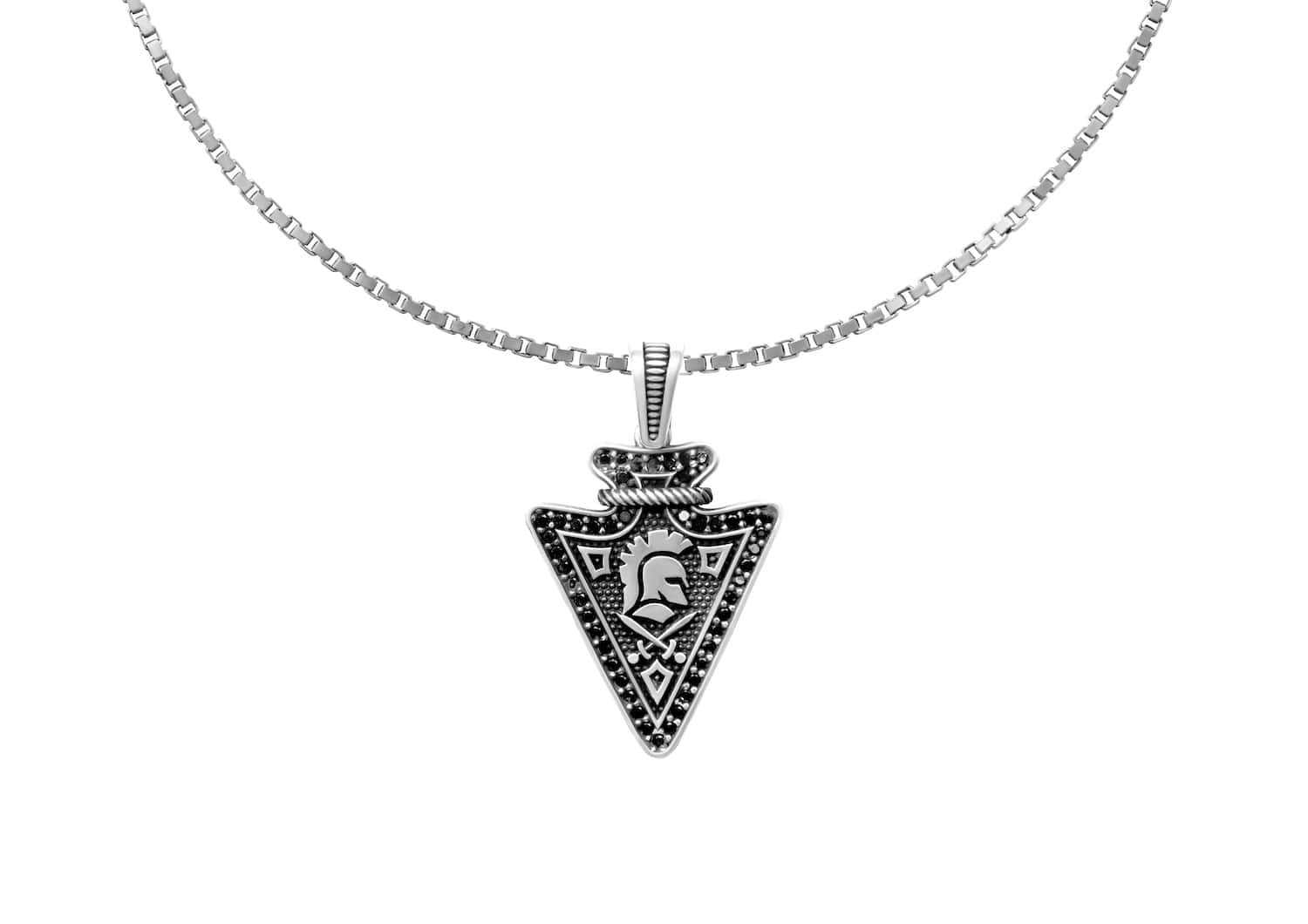 Warrior Crest Pendant For Men By Orionz Jewels