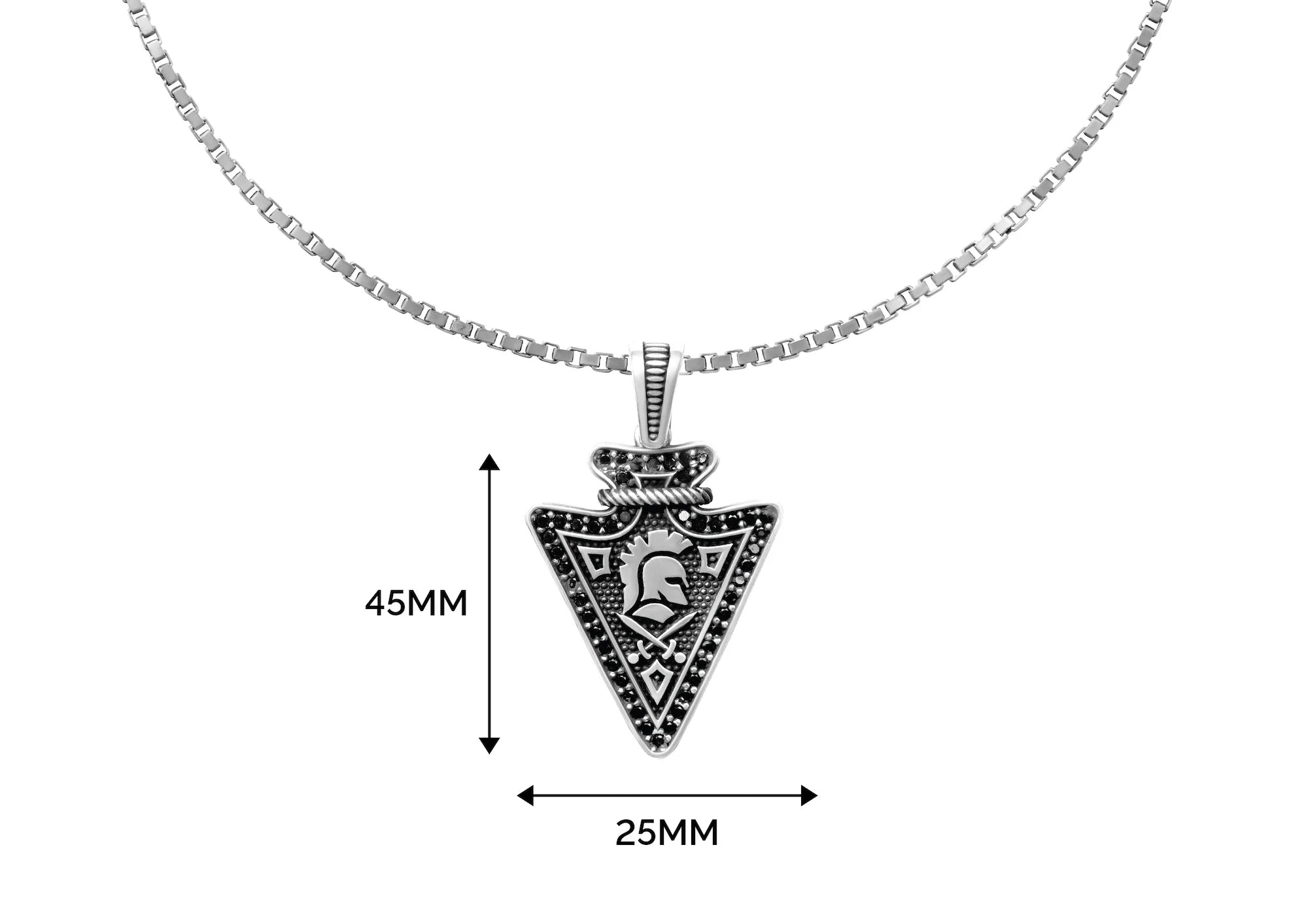Warrior Crest Pendant For Men By Orionz Jewels