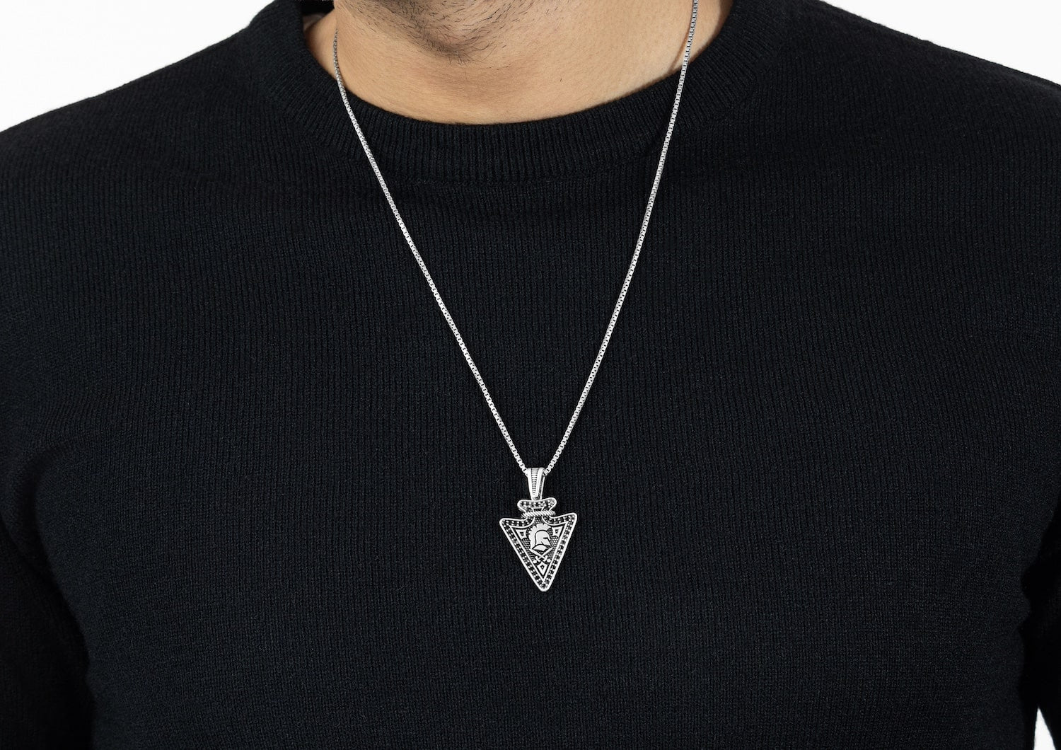 Warrior Crest Pendant For Men By Orionz Jewels