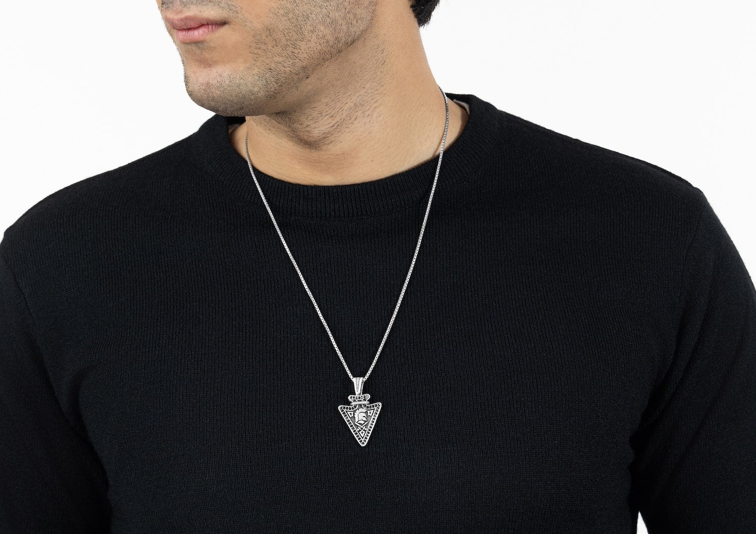 Warrior Crest Pendant For Men By Orionz Jewels