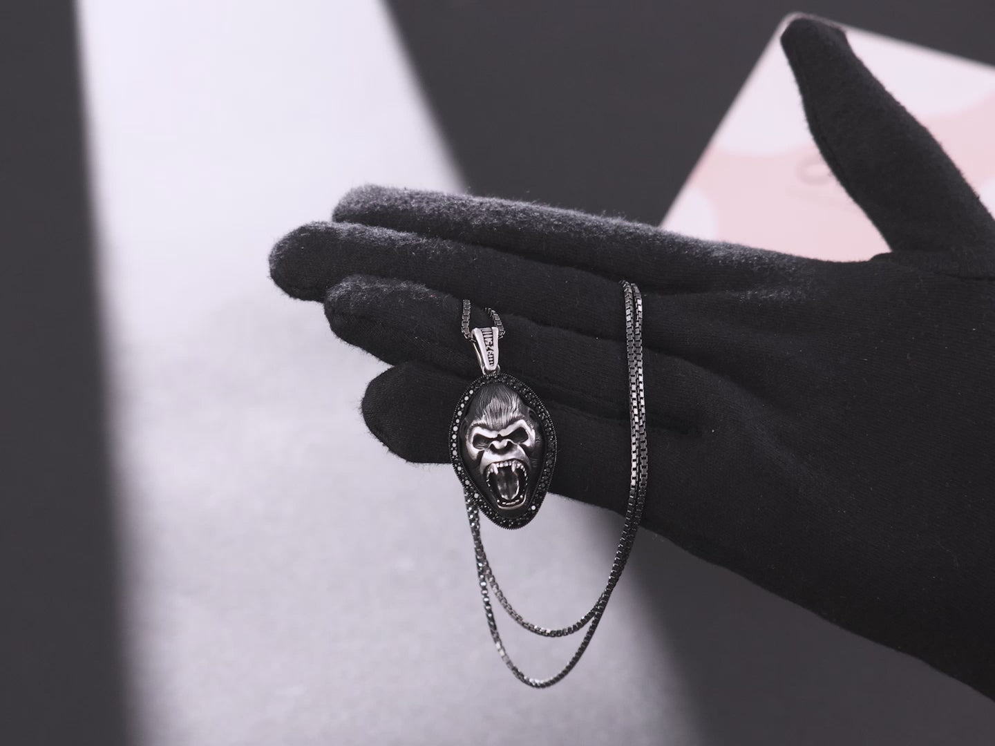 Oxidised King Kong Pendant By Orionz Jewels
