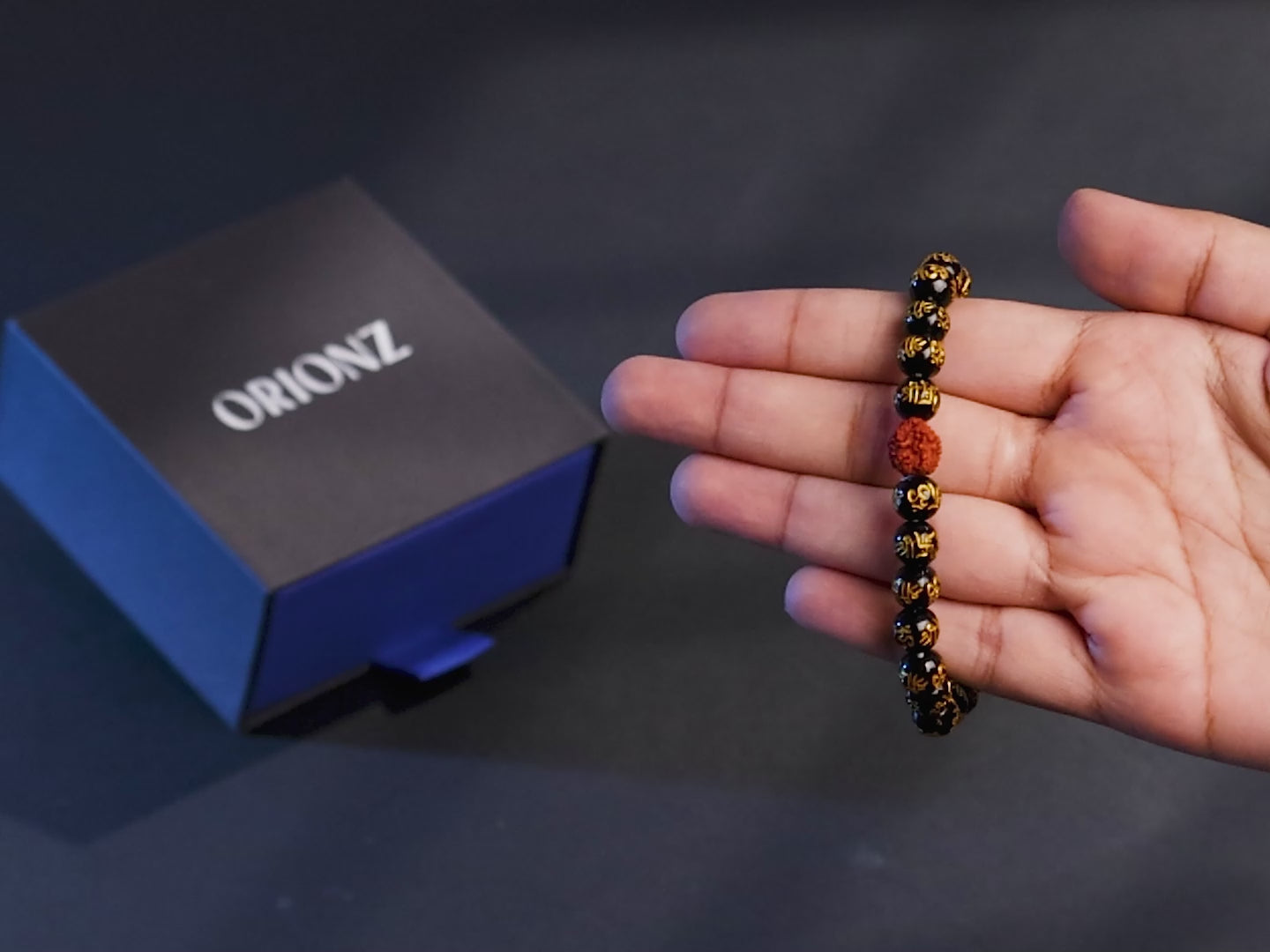 Onyx Rudraksha Protection Bracelet