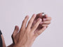 Textured X Ring In Oxidised Silver By Orionz Jewels