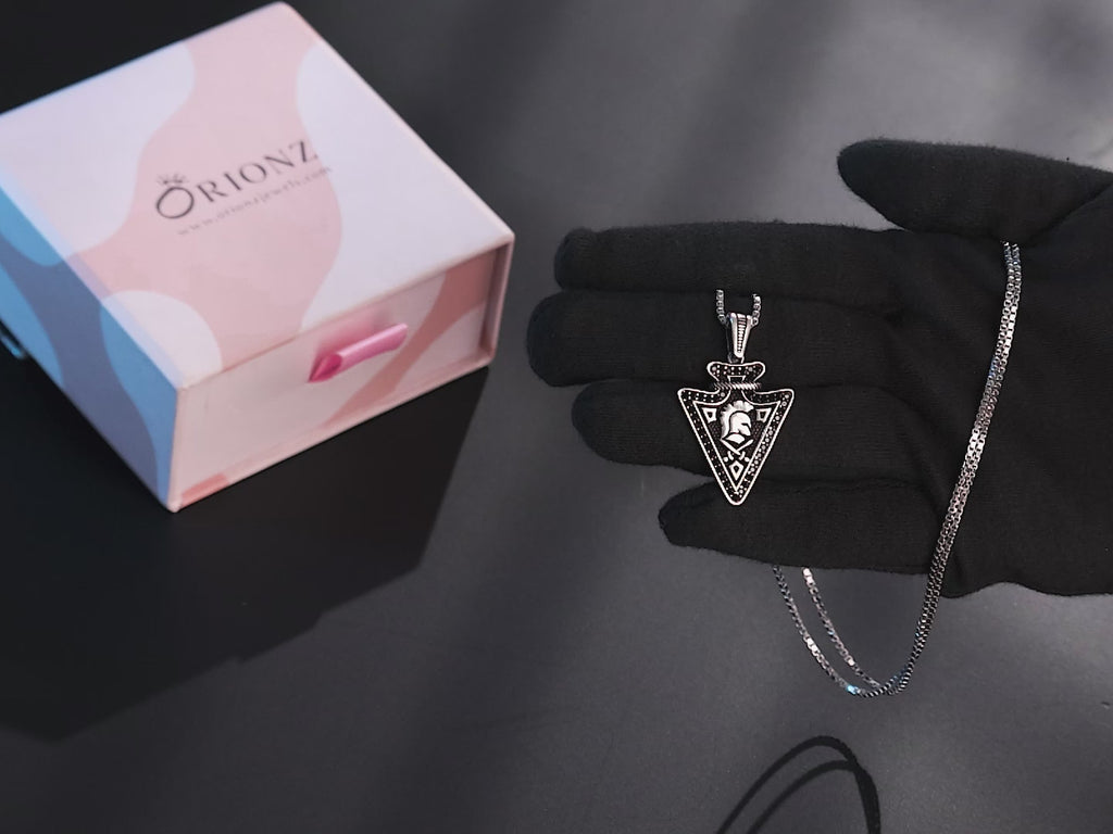 Warrior Crest Pendant For Men By Orionz Jewels