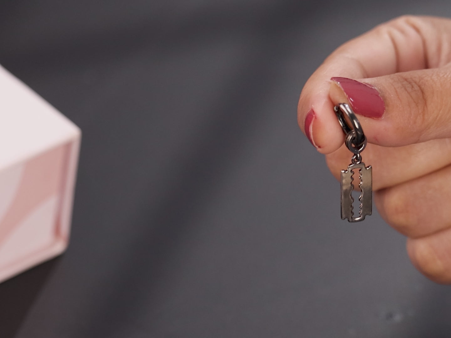 Razor Blade Drop Earring For Men By Orionz Jewels