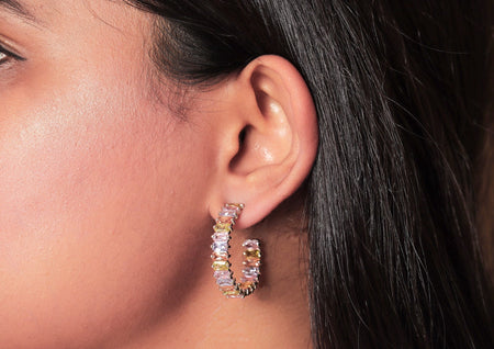 Irise Hoop Earrings For Women By Orionz Jewels