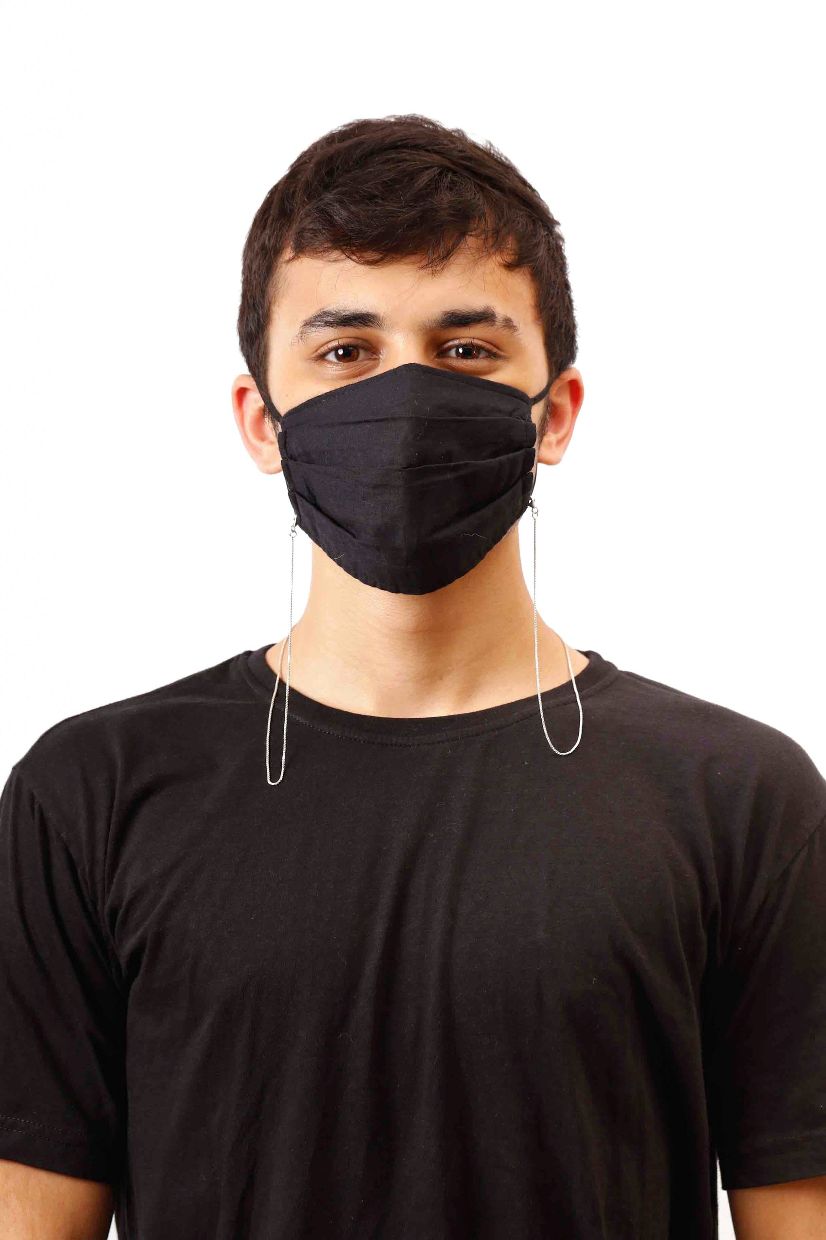 925 Sterling Silver Box Style Mask Chain Unisex