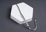 Arched Bridge Box Silver Link Bracelet For Men By Orionz Jewels