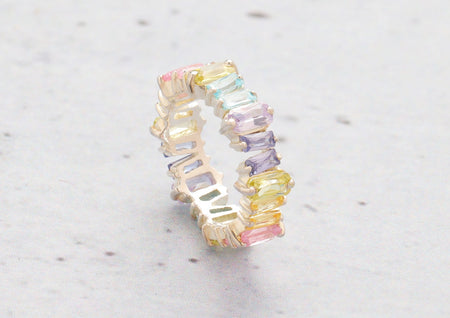 Asymmetrical Eternity Ring For Women By Orionz Jewels
